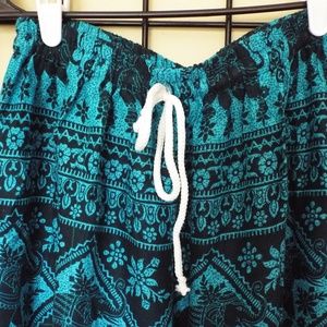 Lightweight Lounge Pants Elephants XL NWOT